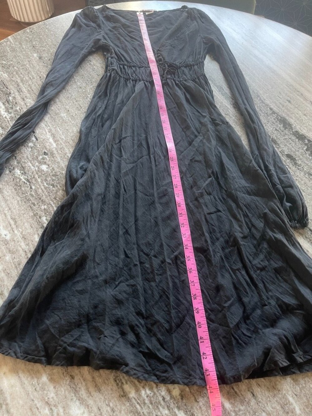 Nolita De Nîmes Black Boho Maxi Dress Italy Size 42 (US Small)